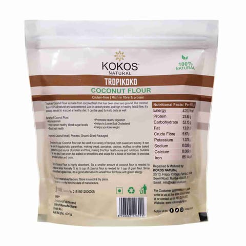 Kokos Natural Tropikoko Coconut Flour 400g