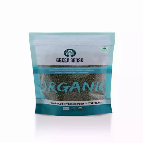Green Sense Organic Green Gram Whole Sabut Moong 500 gms