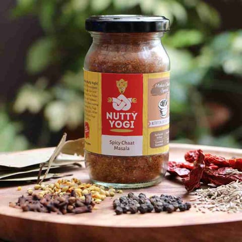 Nutty Yogi Spicy Chaat Masala 125 gms (Pack of 2)
