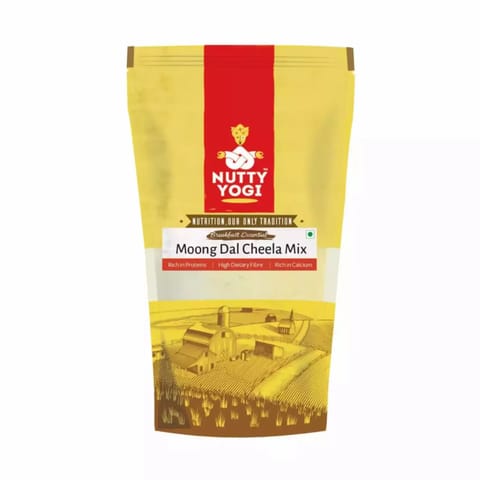 Nutty Yogi Moong Daal Cheela Mix 400 gms pack of 2