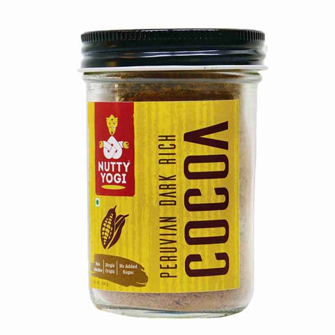 Nutty Yogi Peruvian Dark Rich Cocoa Powder 100 gms pack of 2