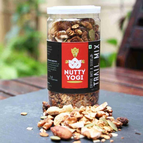 Nutty Yogi Coffee Oats And Seeds Trail Mix 100 gms pack of 2