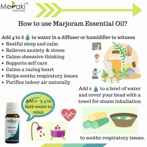 Meraki Essentials Marjoram Essential Oil 10 ml