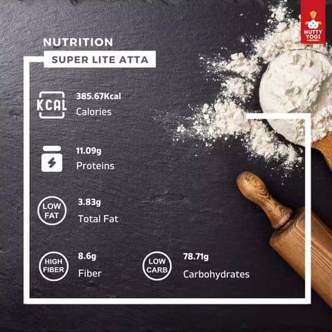 Nutty Yogi Gluten Free Super Lite Flour 500gms pack of 2