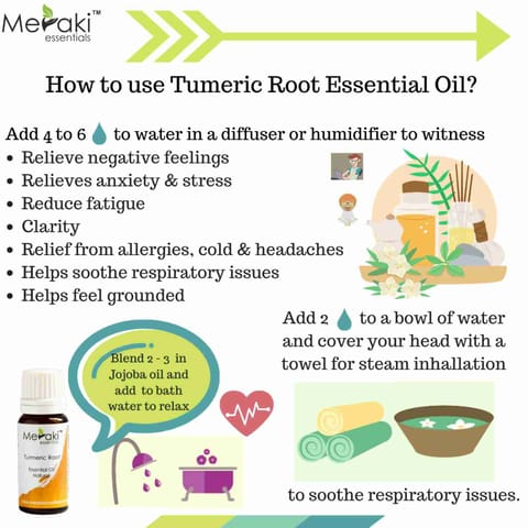 Meraki Essentials Turmeric Root Essential Oil 10 ml