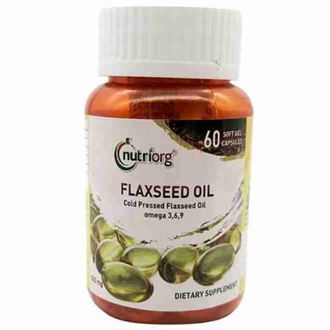 Nutriorg Flaxseed  Oil Soft Gel 60 Capsule