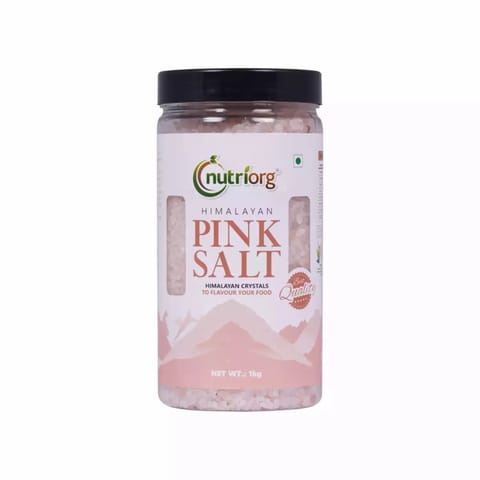 Nutriorg Pink Salt Granules 1Kg (Pack of 2)