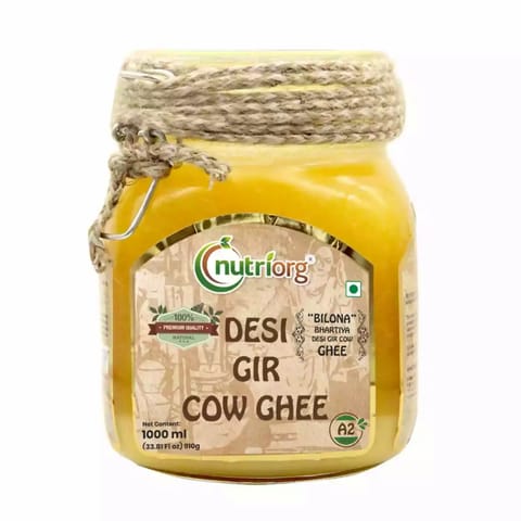 Nutriorg Desi Gir Cow Ghee (1000 ml)