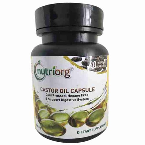 Nutriorg Castor Oil Soft Gel 60 Capsule