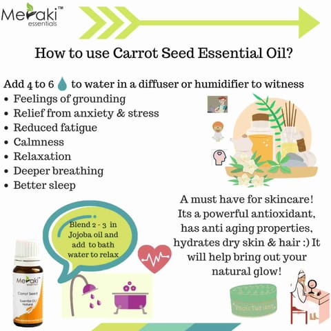 Meraki Essentials Carrot Seed Essential Oil 10 ml