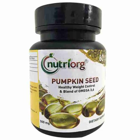 Nutriorg Pumpkin Seed Oil Soft Gel 60 Capsule
