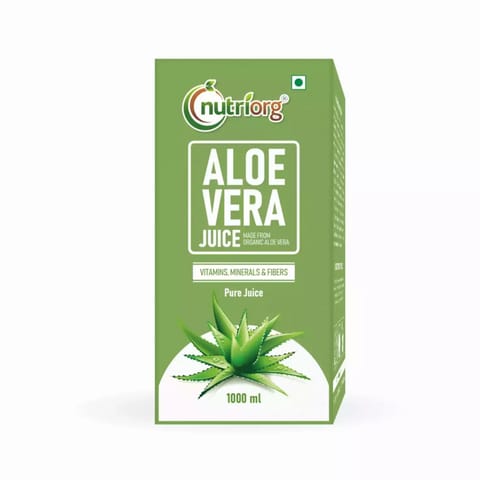 Nutriorg Aloevera Juice (1000 ml), Prepare by Organic Aloevera, 100% Natural