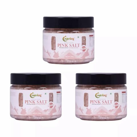 Nutriorg Pink Salt Granules Pack of 3 each 500gm