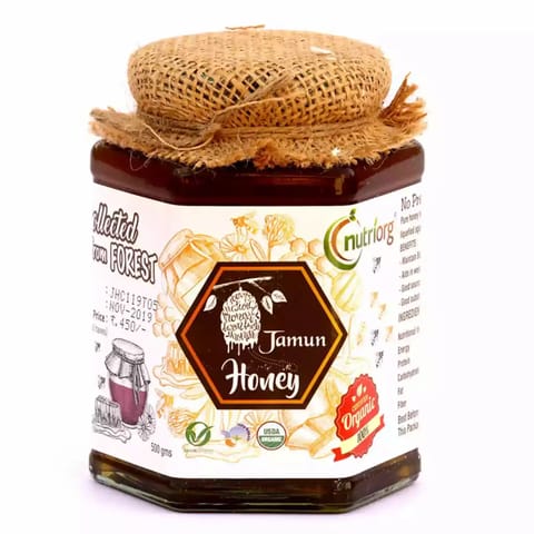 Nutriorg Certified Organic Honey with Jamun Flavor 500 gms