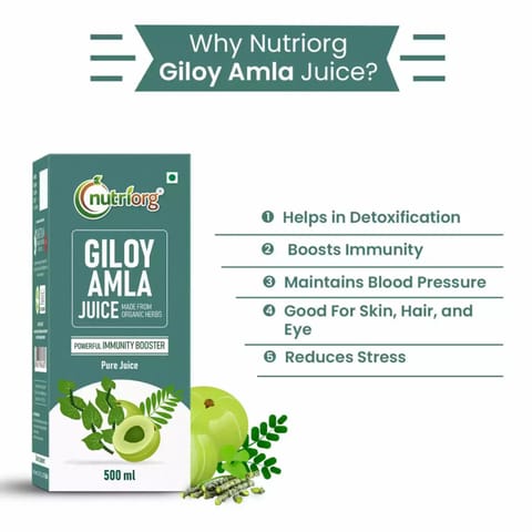 Nutriorg Giloy with Amla Juice 500 ml