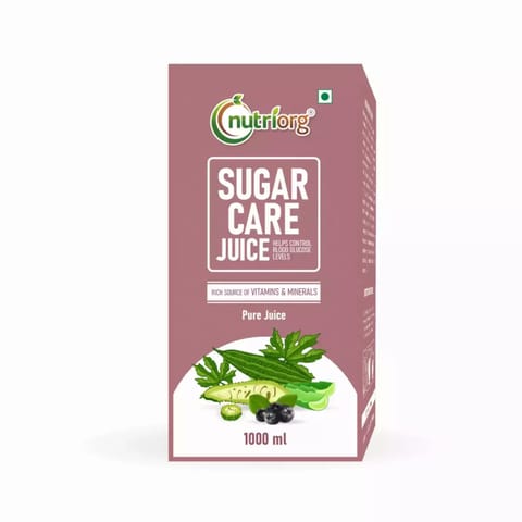 Nutriorg Sugar Care Juice 1000ml | Sugar Balance Juice for maintain Blood Sugar Level, with natural ingredients