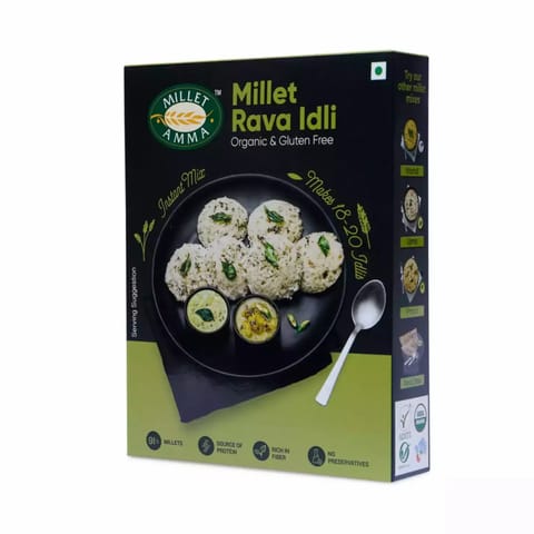 Millet Amma Millet Rava Idli Mix Organic 250gm