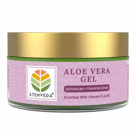 STEMVEDA Aloe Vera Gel Enriched with Geranium and Frankincense Essential Oils 110g