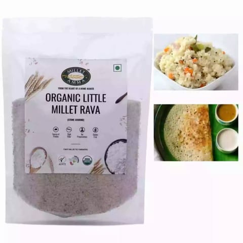 Millet Amma Little Millet Rava Organic 500gm