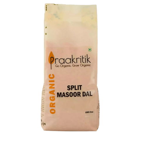 Praakritik Organics Split Masoor Dal 500 Gms