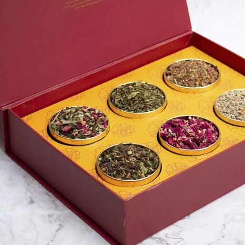 Nutty yogi Diwali Exotic Wellness Tea Box gift hamper