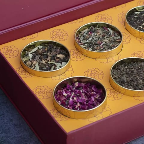 Nutty yogi Diwali Exotic Wellness Tea Box gift hamper