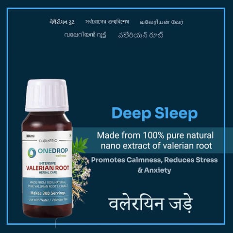 Durmeric OneDrop Wellness Valerian Root Oil 30ml (Pack of 1)