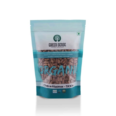 Green Sense Organic Speckled Kidney Beans (Chitra Rajma) 500gm