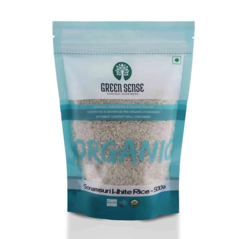 Green Sense Organic Sona Masuri White Rice (500 gms)
