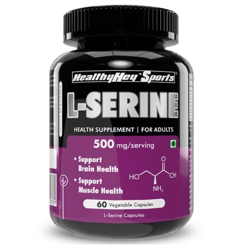 HealthyHey Sports L-Serine (60 Vegetable Capsules)