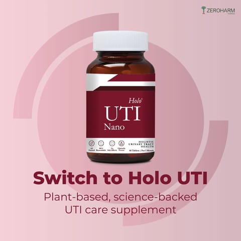 Zeroharm Holo UTI (Urinary Tract Infections) Supplements - 60 Tablets