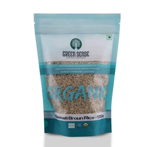 Green Sense Organic Basmati Brown Rice 500gm