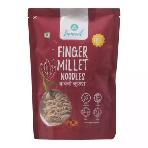Immunit No Maida Ragi (Finger Millet) Noodles | Vegan, Not Fried| 175gm, Pack of 2