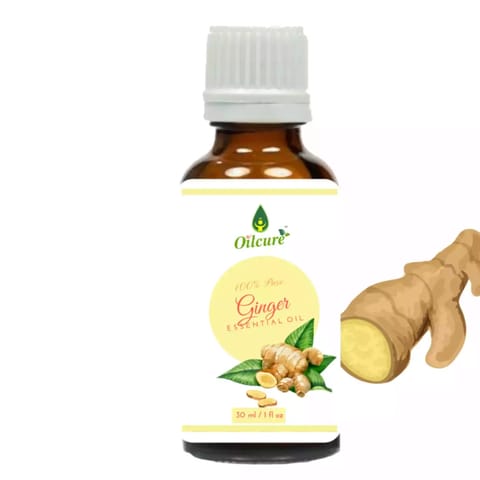 Oilcure Ginger Essential Oil- 30 ml