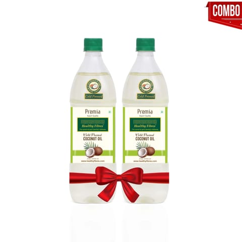 Healthy Fibres Cold Pressed Coconut Oil 500ml (Pack of 2)