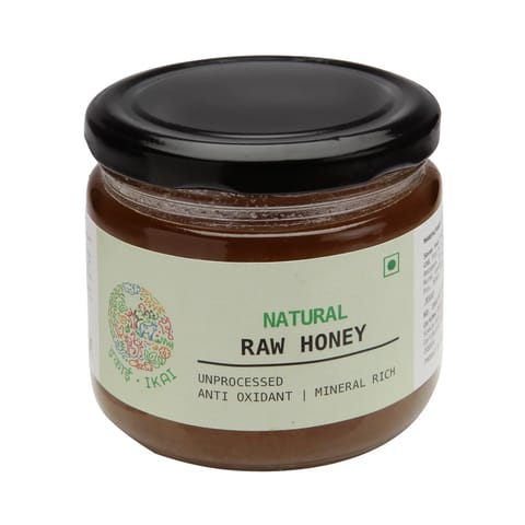 IKAI Organic Raw Honey, Unprocessed , Filtered 350 Gram