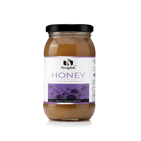 Honey Dale's Honey: 100% Pure Raw Unprocessed & Original Natural Honey - Unifloral Jamun 500gm