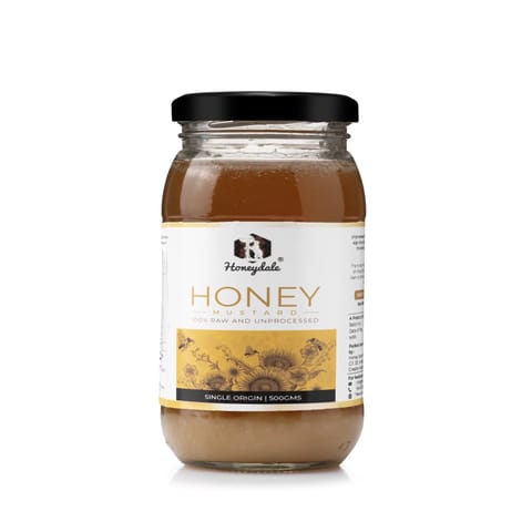 Pure 100% Unifloral Raw Honey from Honey Dale | Mustard 500 gm