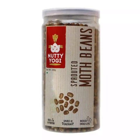 Nutty Yogi Sprouted Moth Beans 100Gm