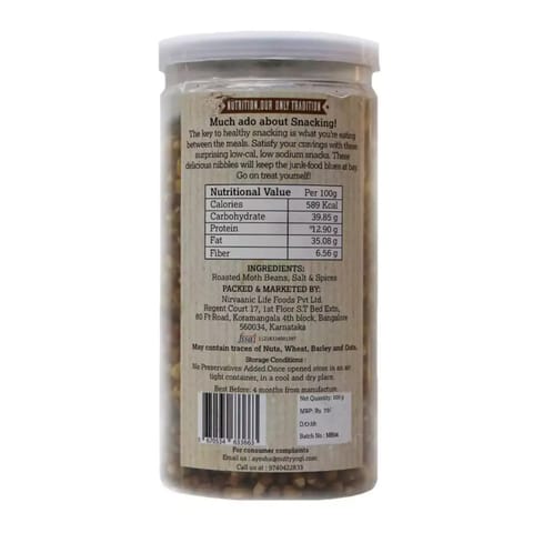 Nutty Yogi Sprouted Moth Beans 100Gm
