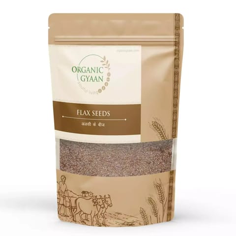 Organic Gyaan Organic Flax Seeds 100g Pack of 2
