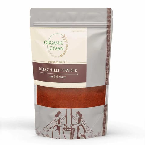 Organic Gyaan Red Chilli Powder 100g Pack of 2