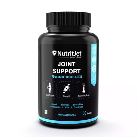 NutritJet Joint Support Supplement with Glucosamine, Chondroitin, MSM (60 Tablets)