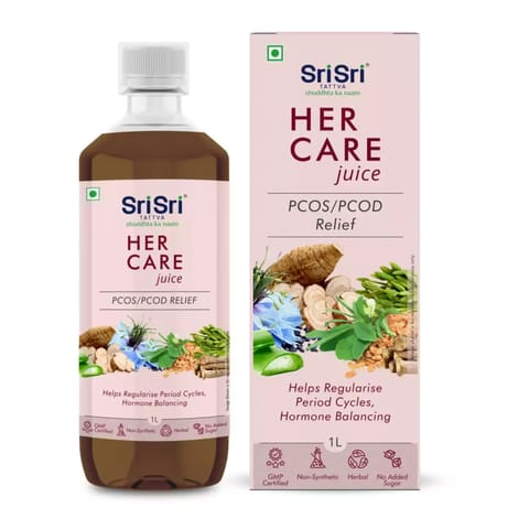 Sri Sri Tattva Her Care Juice - PCOS / PCOD Relief, 1L