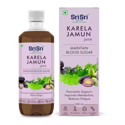 Sri Sri Tattva Karela Jamun Juice - Maintain Blood Sugar, 500ml