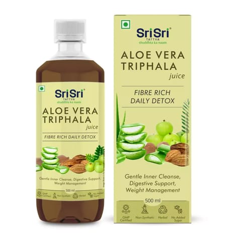 Sri Sri Tattva Aloe Vera Triphala Juice - No Added Sugar, 500ml