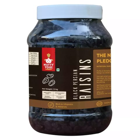 Nutty Yogi Black Persian Raisins 1kg