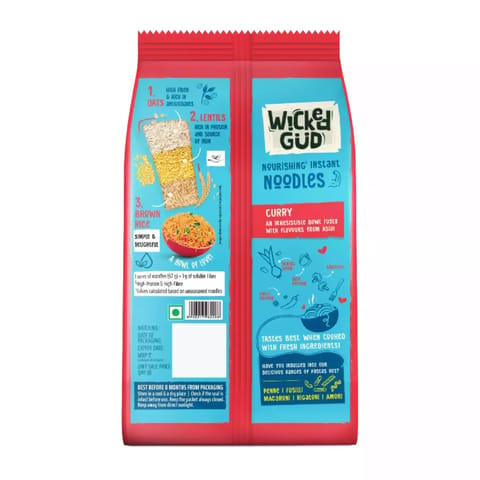WickedGud Curry Instant Noodles (201gm x 3)