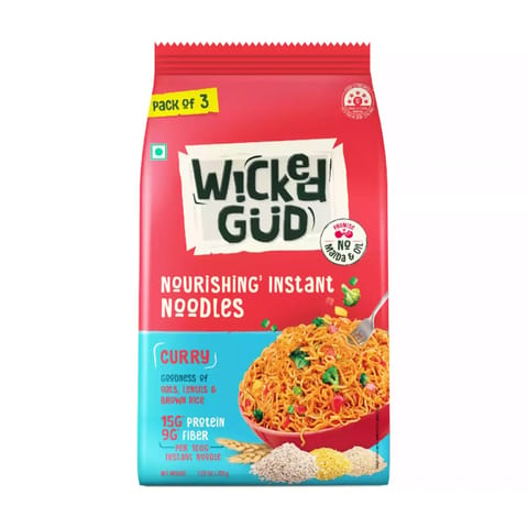 WickedGud Curry Instant Noodles (201gm x 3)