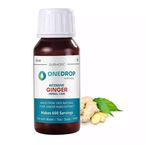 Durmeric OneDrop Wellness Intensive Ginger Herbal Drops (60 ml, Pack of 1)